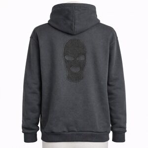 DJ MALAA Black Hoodie XL Mens Pullover Sweatshirt Kangaroo Pocket Hood Music